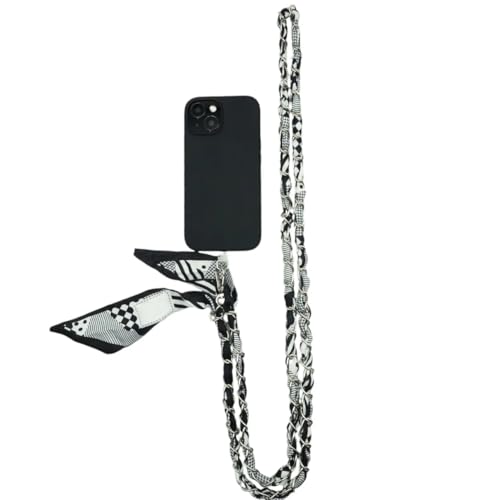 Miami Chains & Co. Bordeaux Elegance Crossbody Phone Chain, Premium Silk Blend with Gold-Plated Brass Hardware, Fits All Phones2