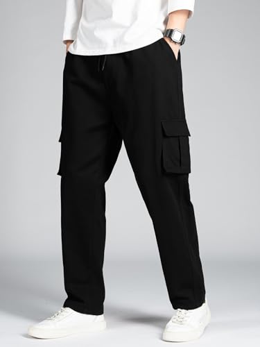 Image of TAGDO Men Flap Pocket Drawstring Waist Trousers (2030)