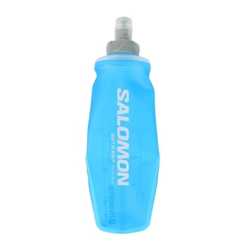 Salomon Soft Flask 250ml/8oz 28 Frasco de Hidratación Suave Unisexo, Comodidad, Válvula de alto flujo, Fácil de usar, Azul