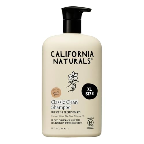 California Naturals Vanilla Bloom Shampoo, Sulfate Free, Scalp and Hair Care for Women and Men,...