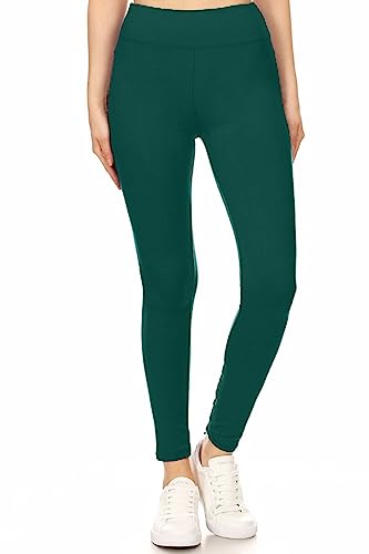 Image of Leggings Depot High Waisted Leggings for Women Buttery Smooth & Soft Women's Solid Yoga - Reg, Plus, 1X3X, 3X5X