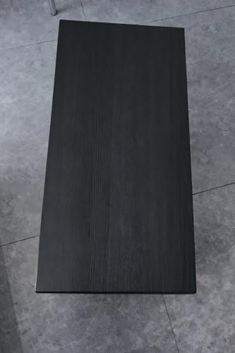 Image of Foldable Japanese Floor Tea Table Minimalist Low Height Wooden Coffee Table Zen Style Solid Wood Living Room Bedroom Hall Garden Table (Black, 70 x 40 x 30)