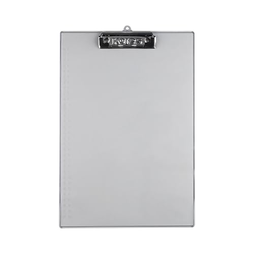 Image of Kores Transparent Exam Pad A4 | Transparent Writing /Exam Sheet for Students & Professionals | Durable & Clear Surface | Clipboard