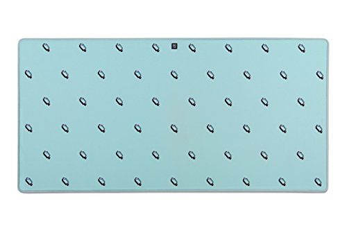 Large Extended Gaming Computer Mouse Pad, Blue, 35.5” x 17” - Protective, Thick Desk Mat for Computers, Laptops - Writing, Desktop Protector Pads - Colorful Blotter Mats for Home, Office