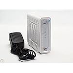 ARRIS Surfboard SB6190 32x8 DOCSIS 3.0 Cable Modem with 1.4 Gbps Download and 262 Upload Speeds, White (Non-Retail Packaging) (Renewed)