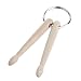 Misright Mini Drum Sticks Keychain Wood Drumsticks Key Ring Chain Keyfob Percussion Gift (2#)
