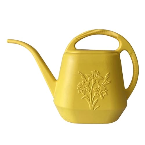 Gießkanne für den Innenbereich, 4 l Fassungsvermögen, Kunststoffkonstruktion, Gelb, 40 x 25 x 20 cm, 270 g