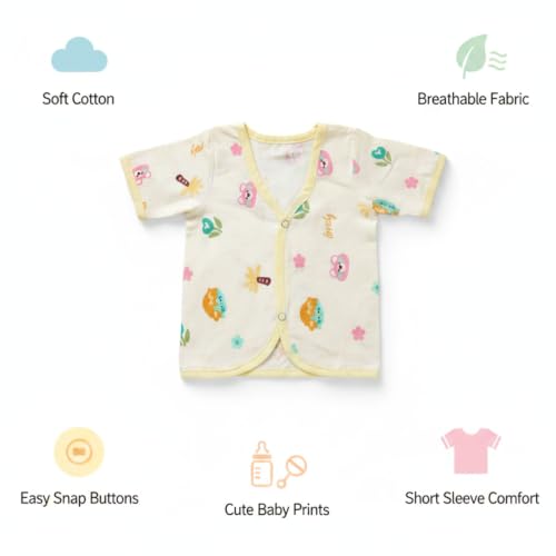 Image of V2M Cotton Jhabla New Born Baby Clothes