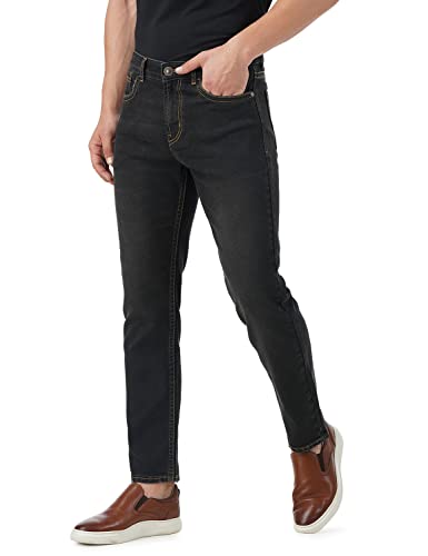 Image of INKD Men's Stretchable Regular Fit Contrast Stitch Jeans