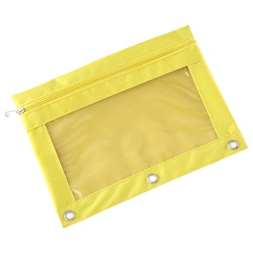 ヘビーディュース3リングB5ファイルオーガナイザーは、オックスフォードのエッジを備えたPVCをクリアしますドキュメントの保護ノートオックスフォードクロスステーションバッグ