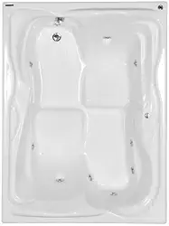 Banheira Hidromassagem Astra Nobile Maggiore Luxo 180cmx130cmx53cm - 04 Jatos Acrílico P1 Sem Aquecedor 220v