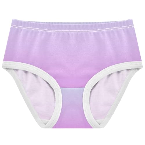 Joisal Elegant Blue Lavender Magenta Gradient Panties for Girl Girls Underwear Toddlers Cotton Print Kids Briefs Undies 2t