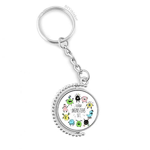 Llavero giratorio de alien universo con anillo decorativo ideal para regalar a amigos