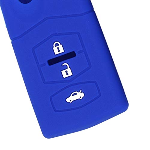 Funda llave coche silicona protectora compatible con M2 M3 M5 M6 azul 2