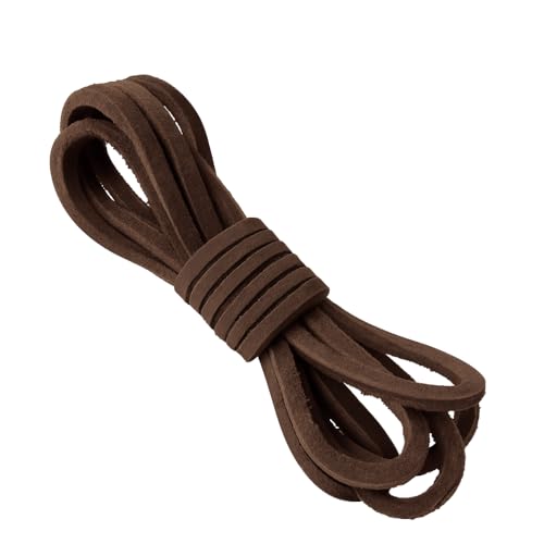 Lacets en cuir de qualité - Largeur de 3,5 mm -...