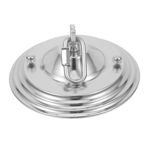 PartyKindom Placa para Lámpara de Techo Vintage Soporte de Montaje Resistente y Decorativo para Lámparas de Estilo Europeo Compatible con Accesorios de Iluminación Cromado Durable