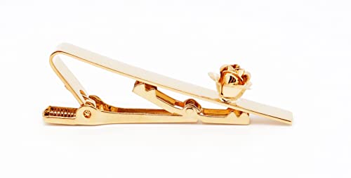 Rose Flower Men's Tie Clip With Presentation Box Tie Bar for Gentleman Regular Necktie Tie Clip for Daily Business Anniversary Wedding Occasions4