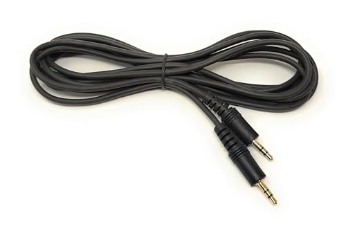 mCore 3m 3.5mm to 3.5mm Audio Cable Mini Jack Male to Male Stereo AUX Auxiliary TRS Lead Compatible with Headphone, Phone, Car Audio, Speaker, MP3, Home Stereo, Amp, TV, PC Laptop, HiFi (Black, 3m)