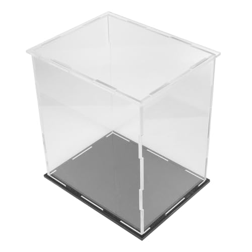 ORFOFE Caja de Acrílico Transparente para Vitrina Expositora Protectora Antipolvo Organizador y Duradero para Figuras y Colecciones
