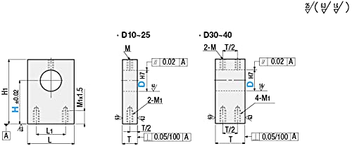 Shaft Supports - Bottom Mount, Wide 10mmX20mm 1pc