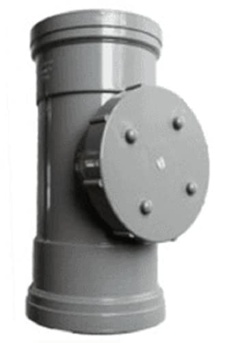 Tuyau d'accès double prise gris 110 mm O'SO EEZY anti-bouchon