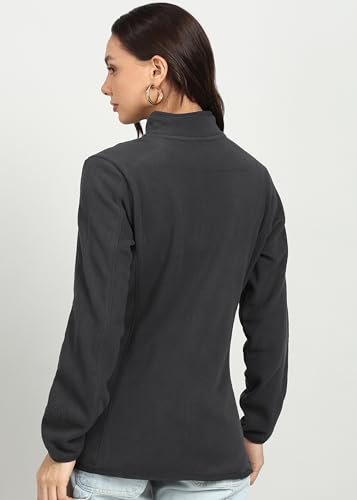 Image of Alan Jones Clothing Women's Standing Collar Zipper Fleece Standard Length Jacket