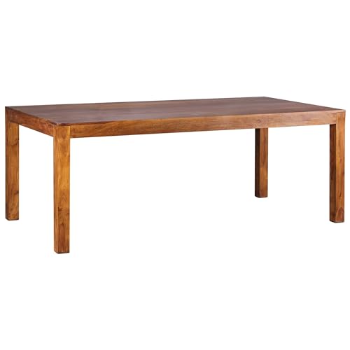 Holztisch Massiv Sheesham 180x90x76 | Großer Esstisch mit Naturmaserung | Küchentisch für Esszimmer & Essbereich | Dunkelbraun Rechteckig | Handgefertigt | NAKO Serie Holztisch Massiv Sheesham 180x90x76 | Großer Esstisch mit Naturmaserung | Küchentisch für Esszimmer & Essbereich | Dunkelbraun Rechteckig | Handgefertigt | NAKO Serie