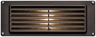 Hinkley Brick and Deck 12v Horizontal LED Deck Sconce, Aluminum, Traditional, Clear Glass, LED Bulb Included, Bronze Finish