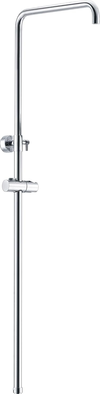 IMEX - Barra de Ducha Extensible Redonda 82-125cm | Barra para Columna de Ducha Pared con Soporte para Alcachofa | Recambio Original Producto IMEX | Resistente a Humedad y Corrosión