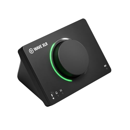 Elgato Wave XLR MK.2 - Interfaz de Audio USB y Mezclador DSP para micrófonos XLR, 80 dB de Ganancia, Efectos Integrados, Feedback LED, silenciador táctil, Compatible con Stream Deck, PC y Mac