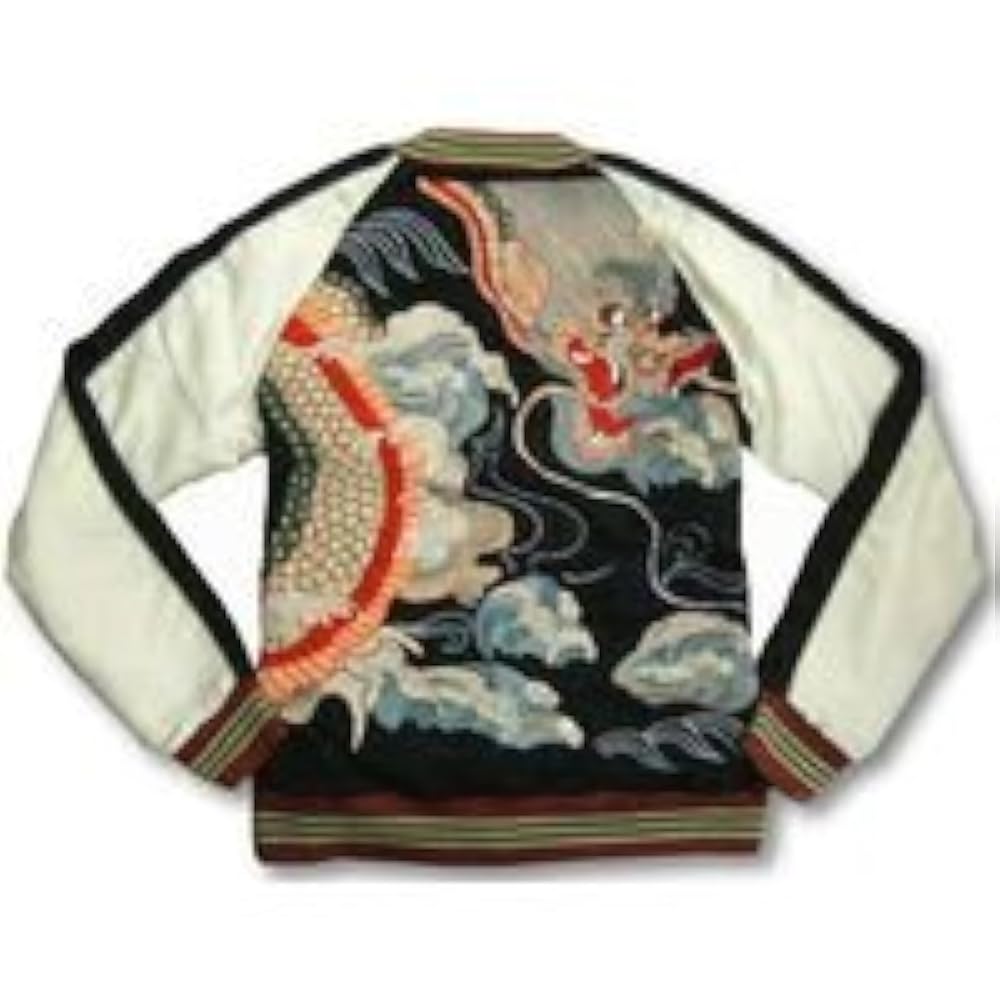 スカジャン　泥棒日記 Amazon | [泥棒日記] スカジャン 龍 サテン 和柄 メンズ DW2556