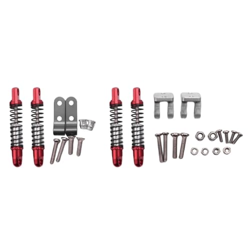 Amortisseur RC pour WPL D12, kit de suspension métal avant arrière avec sièges de fixation