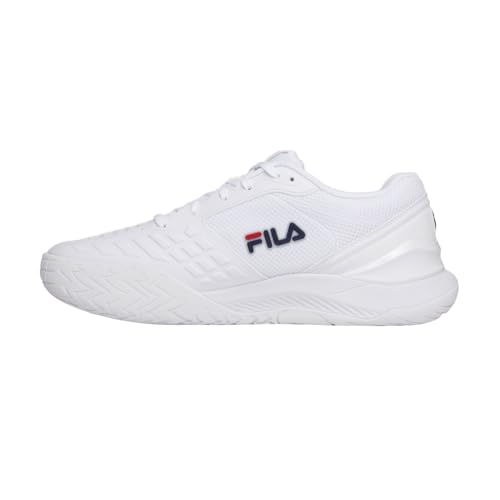 Fila Axilus 3 Mens Tennis Shoes White/Navy/Red D Medium 73
