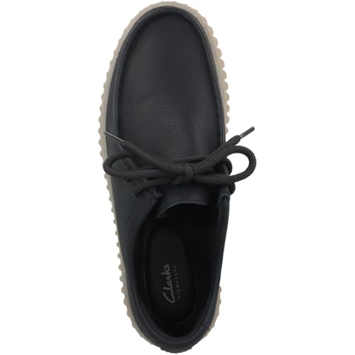 Clarks Mens Torhill Lo Leather Navy Shoes 9 US2
