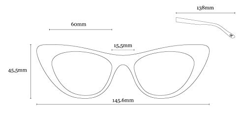 Óculos Alice Solar Preto, Livo