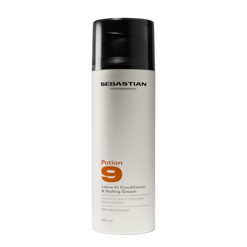 Sebastian Professional Potion 9 Leave-In Conditioner & Styling Cream – Trattamento nutriente per capelli morbidi, elastici e brillanti con tenuta naturale, 140 ml