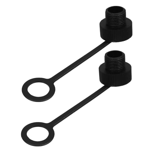 NAMOARLY 2Pcs Outdoor Connector Dust Cover Plastic Protective Cap for Panel Mount Sockets Sealing Caps for Electrical Wires Cables