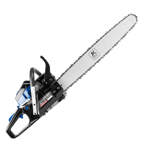 Image of JK SuperDrive 58cc Heavy duty 22 inch petrol chainsaw for wood cutting, Heavy chain saw Fuel Chainsaw (Without Battery)