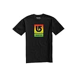 Burton Logo Vertical Fill – Camiseta para Hombre, Hombre, T-Shirt Logo Vertical Fill, Negro, M