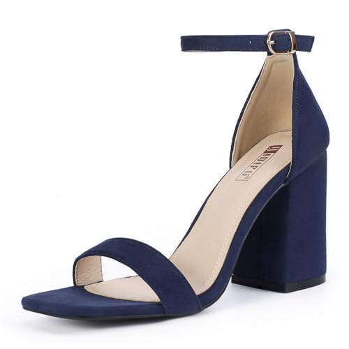 IDIFU IN3 Chunky Block Heels Wedding Party Dress Heeled Sandals