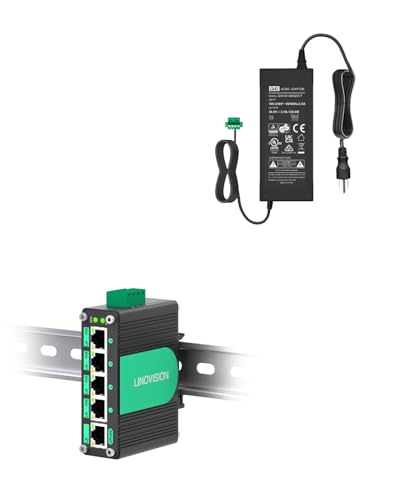 Switch PoE 12V y Adaptador de corriente 48V 2.5A miniatura 1