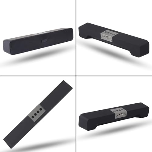 Drumstone 𝐃𝐫𝐮𝐦𝐬𝐭𝐨𝐧𝐞 [𝟏𝟎-𝐘𝐞𝐚𝐫 𝐖𝐚𝐫𝐫𝐚𝐧𝐭𝐲] Portable Bluetooth TV Soundbar – 10W Dual Speaker System with Deep Stereo Sound & Long-Lasting Battery for Home Entertainment