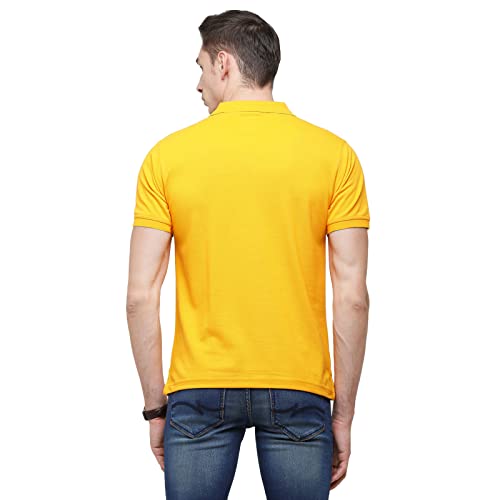 Image of Classic Polo Mens Cotton Blend Solid Half Sleeve Regular Fit Polo NeckT-Shirt