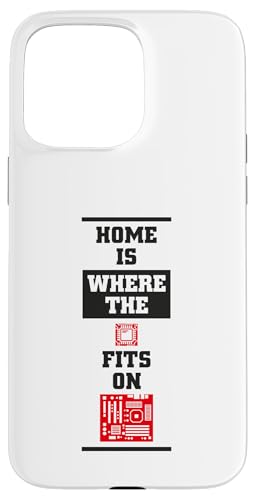 Funny Home Is Where CPU ���}�U�[�{�[�h�Ɏ��܂� �X�}�z�P�[�X iPhone 15 Pro Max �p