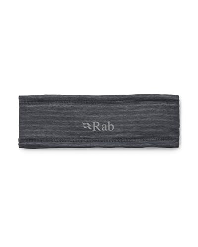 Rab Filament Headband - Lightweight Fleece Ear Warmer for Hiking, Skiing, & Mountaineering - Black - One Size