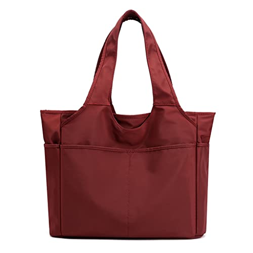 Bolsas de mão e ombro femininas bolsa leve para uso diário bolsas impermeável femininas Rosa