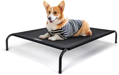 Nobleza Raised Bed for Medium Dogs – Cooling and Breathable for O...