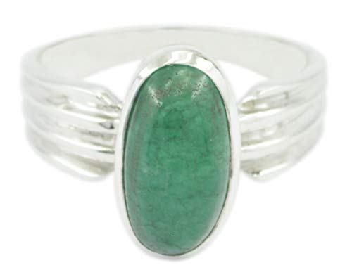 Bague verte en argent sterling 925 véritable RIYO bijou éco-responsable