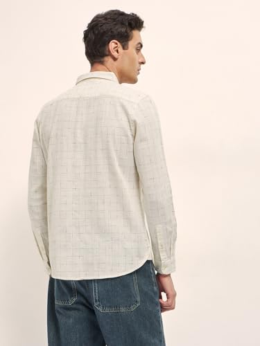 Image of THE BEAR HOUSE Men's Cotton Checked Slim Fit Shirt