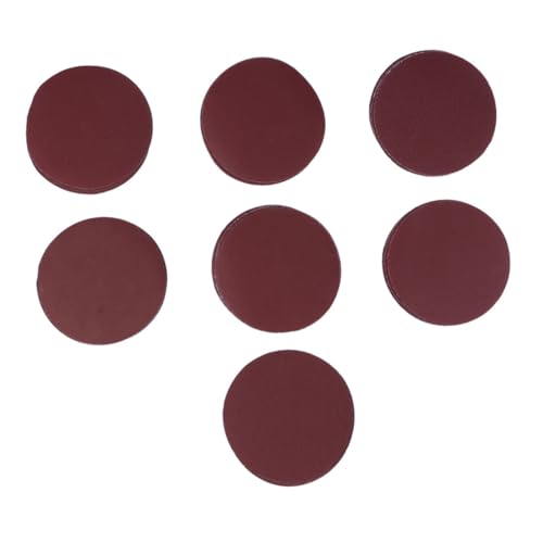 STOBAZA Round Self Stick Sanding Discs Dark Red Sandpaper Pads Grit for Surface Conditioning Cleaning and Deburring Applications